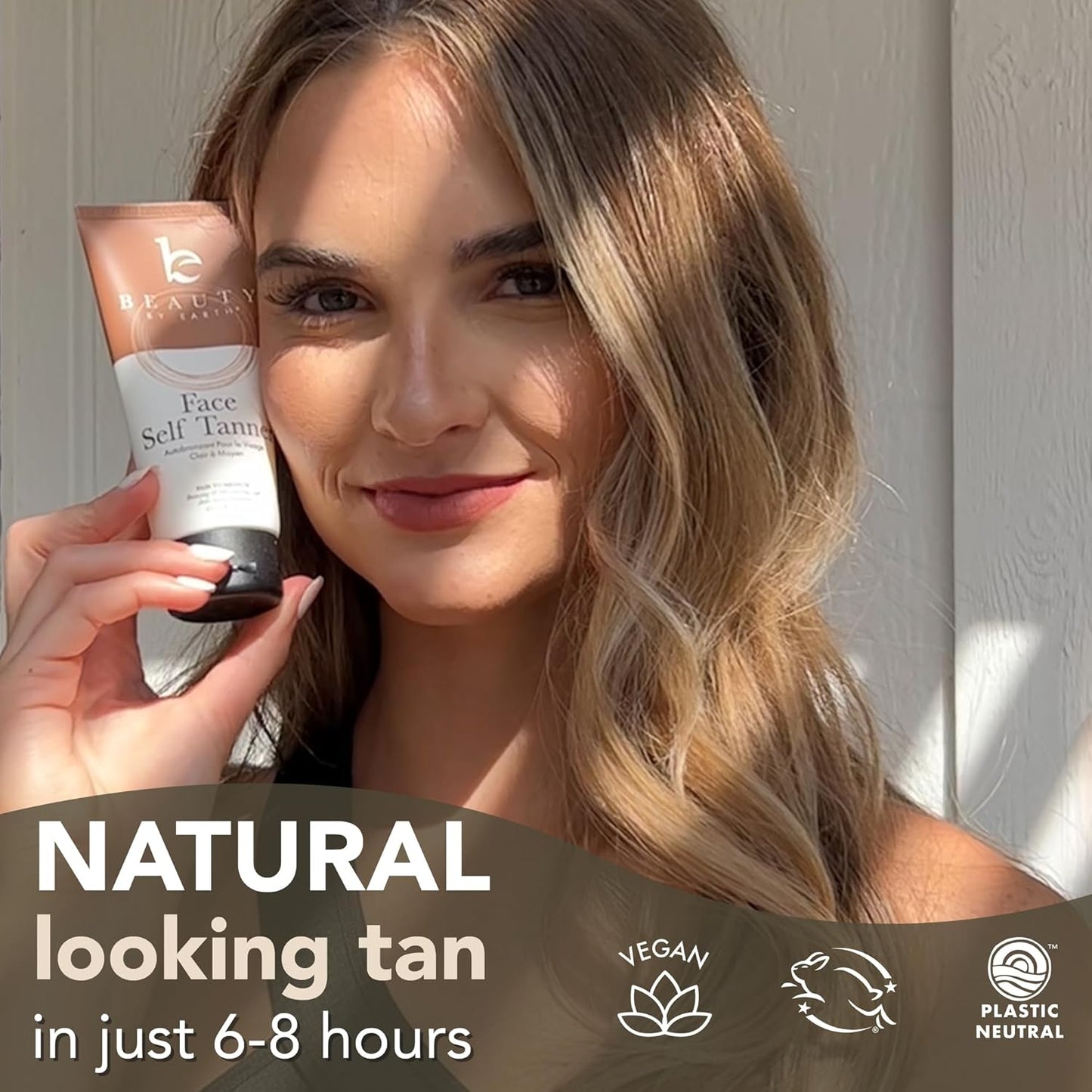 Face Tanner - Gradual Self Tanner Lotion for Natural-Looking Glow | USA Made with Organic Ingredients