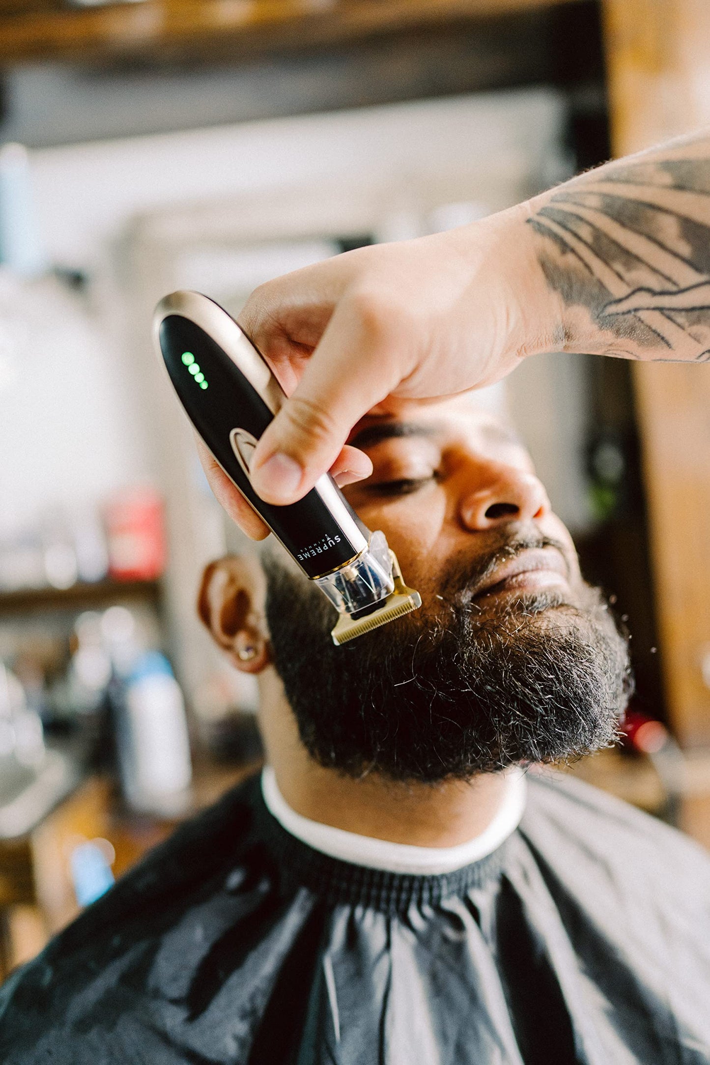Supreme Trimmer T Shaper Professional Barber Trimmer | 90 Min Runtime, Low Noise Clippers for Men & Sensitive Skin | Cordless Zero Gap Beard Trimmer | ST5210