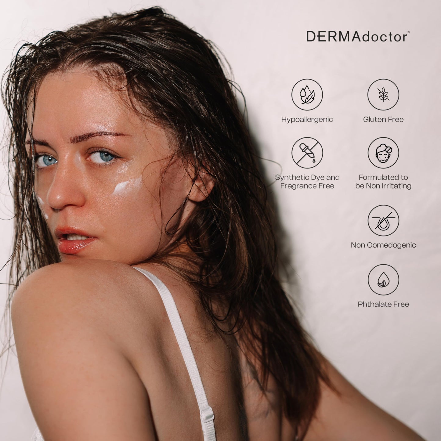 DERMAdoctor Face Cream Anti Aging for Fine Lines, Hydrating Squalane Moisturizer, Rejuvenating Ceramide Serum, Dermatologist Formulated Wrinkle Cream for Women, Peptide Moisturizer for Face – 1.7 oz