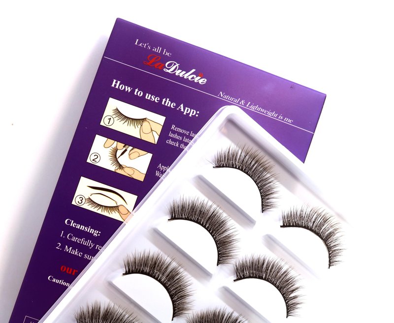 LaDulcie Wispy Lightweight & Comfortable, making your eyes shine. Tapered End Technology, Reusable, Cruelty-Free, Contact Lens Friendly, 5pairs/box (Wispy-314)