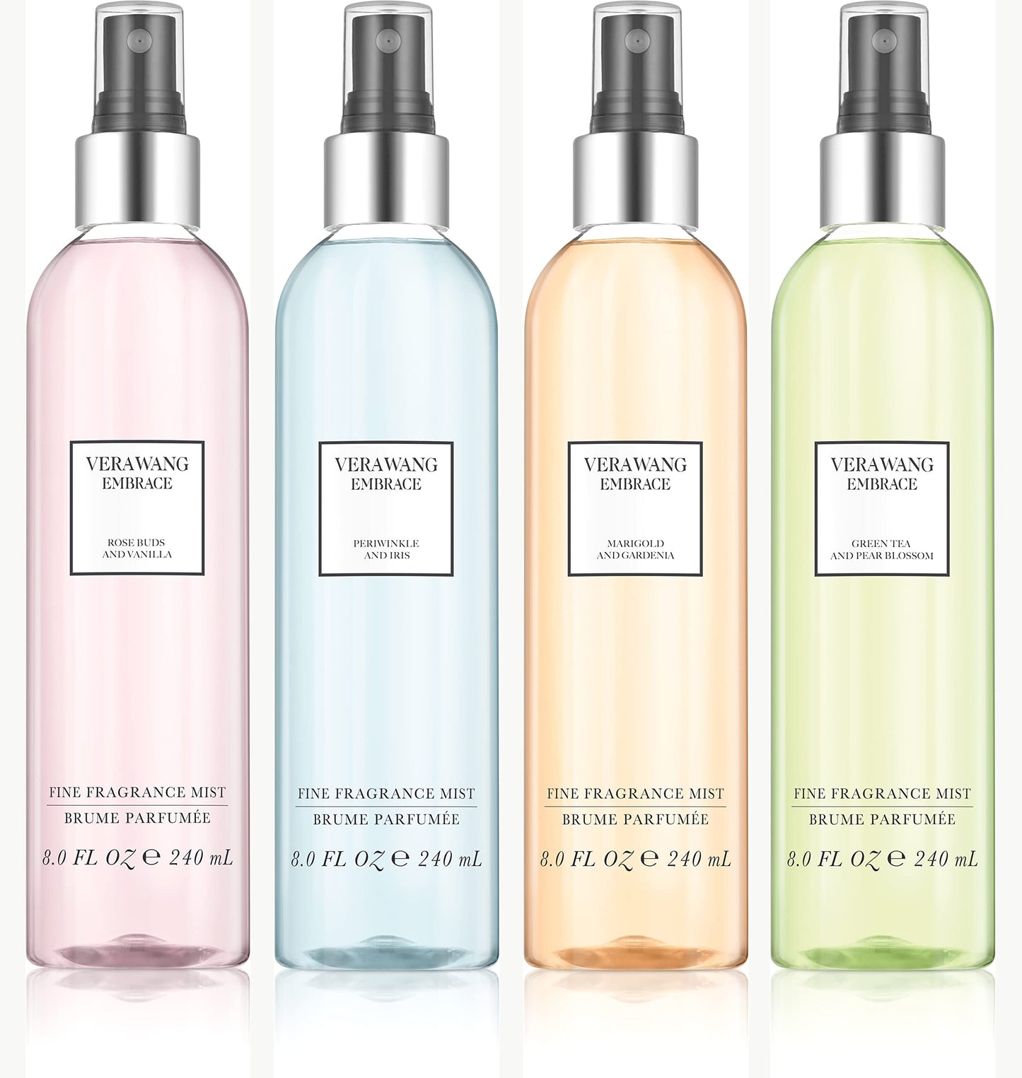 Vera Wang Embrace Green Tea and Pear Blossom Body Mist 8.1 fl oz (Pack of 1), Notes of Earthiness, Peony, and Sandalwood, Women's Fragrance, Long Lasting, Everyday Fragrance