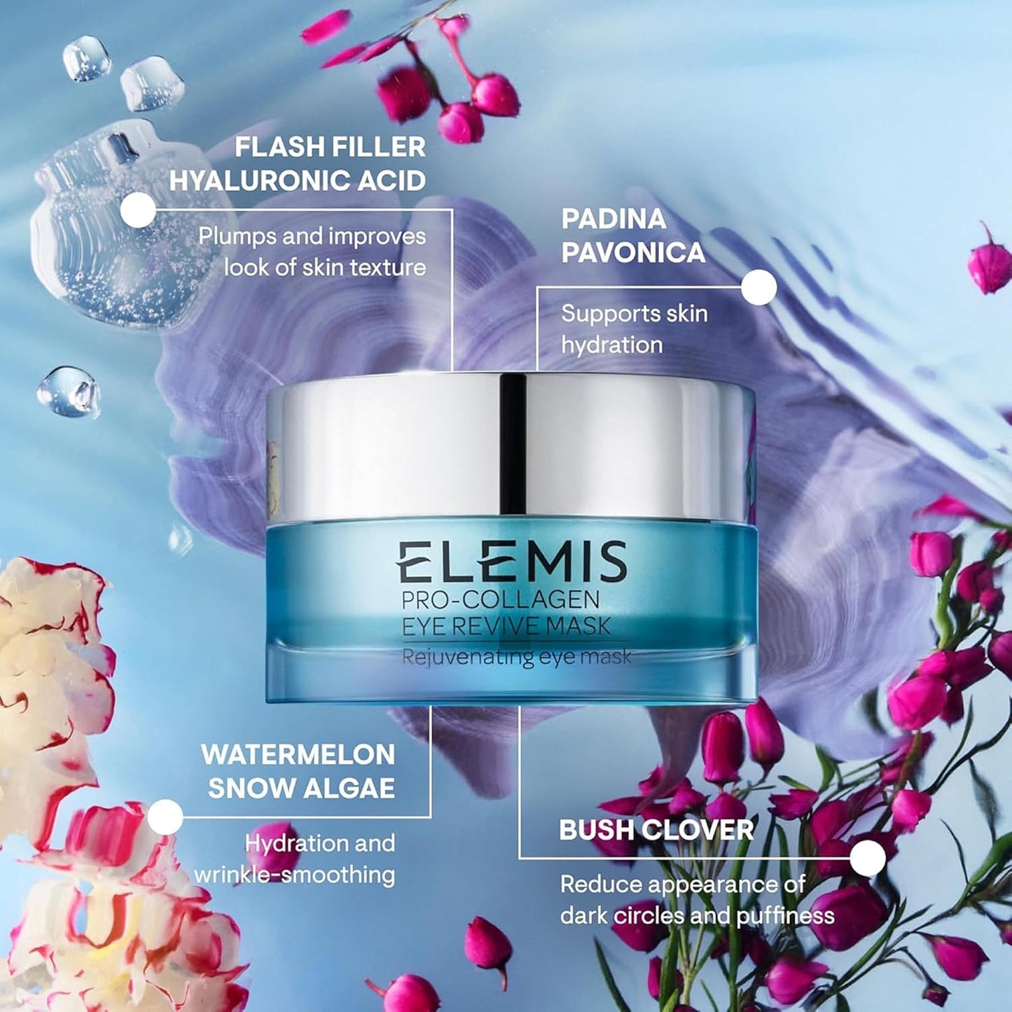 ELEMIS Pro-Collagen Eye Revive Mask - Anti-Wrinkle Treatment for Brightening, Hydrating & Rejuvenating Skin