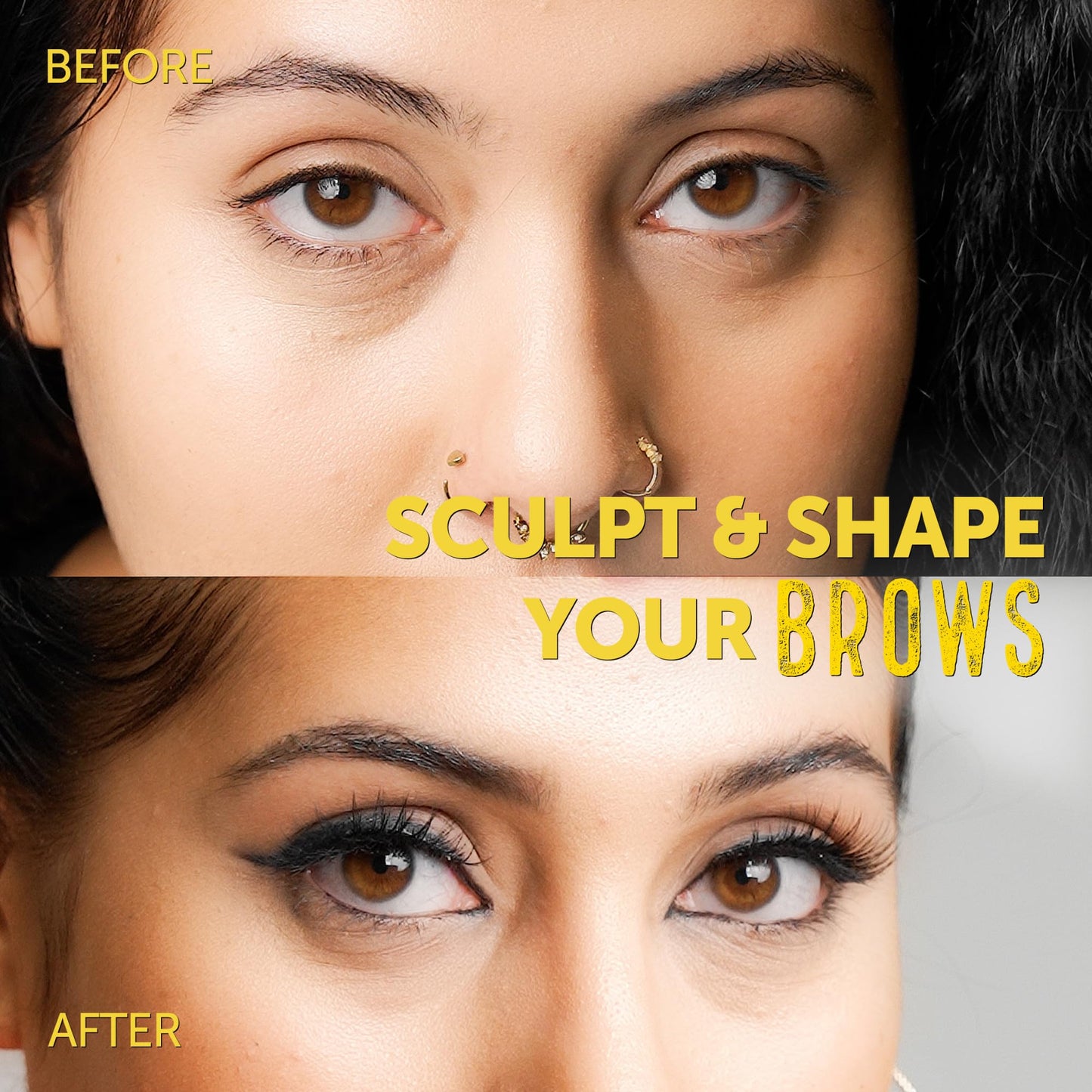 got2b Glued 2-in-1 Brow & Edge Gel, Strong Hold, Clear Finish