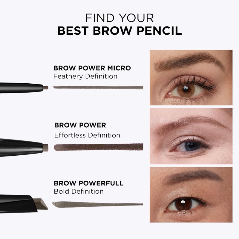 IT Cosmetics Brow Power Universal Taupe Brown Eyebrow Pencil (Taupe) -Long-Lasting, Budge-Proof, Nourishing Biotin & Antioxidants, Easy to Apply Natural Brow Makeup, Built-in Spoolie