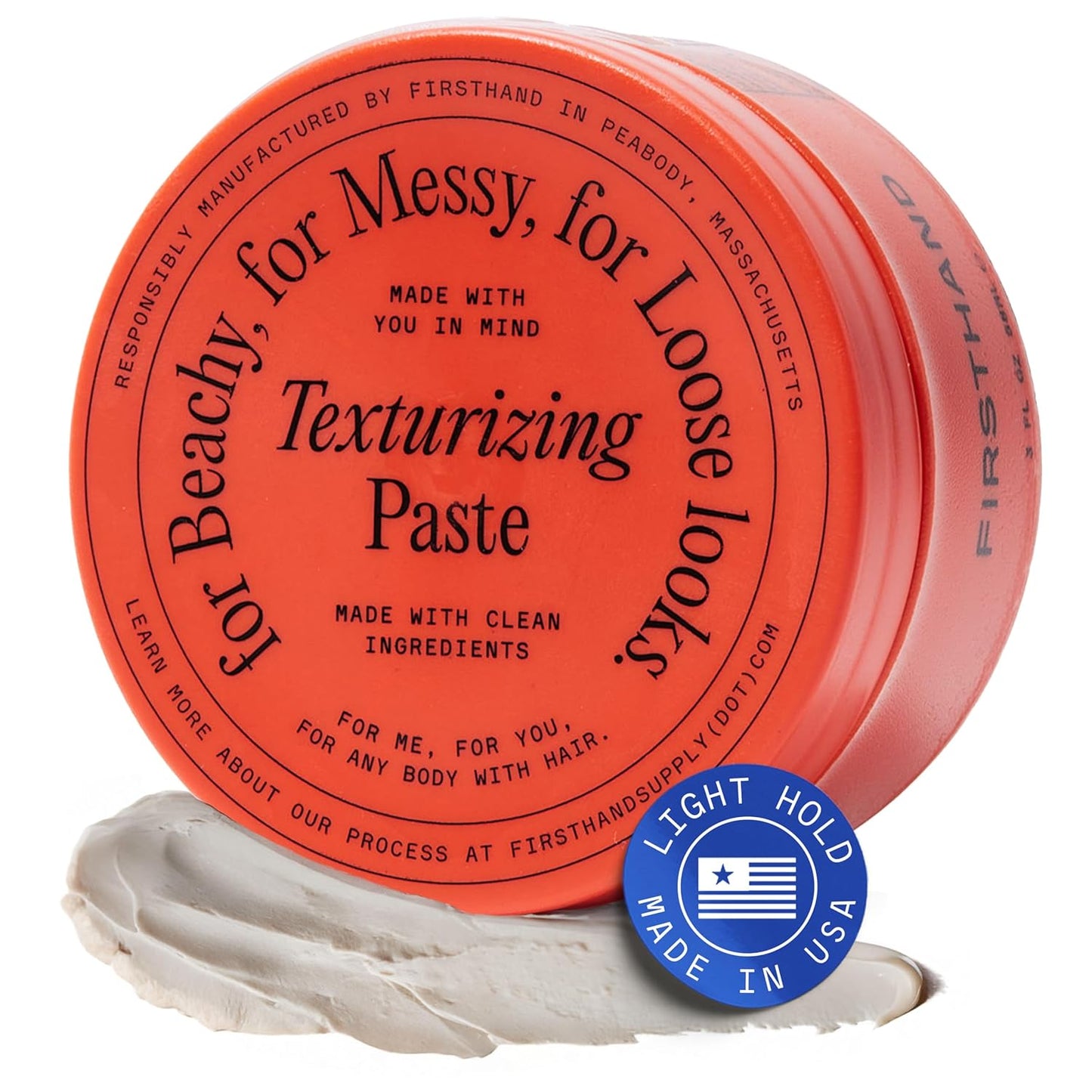 Texturizing Paste for Men & Women - Medium Hold, Natural Finish | Water-Based Clay for Lasting Volume - 3oz