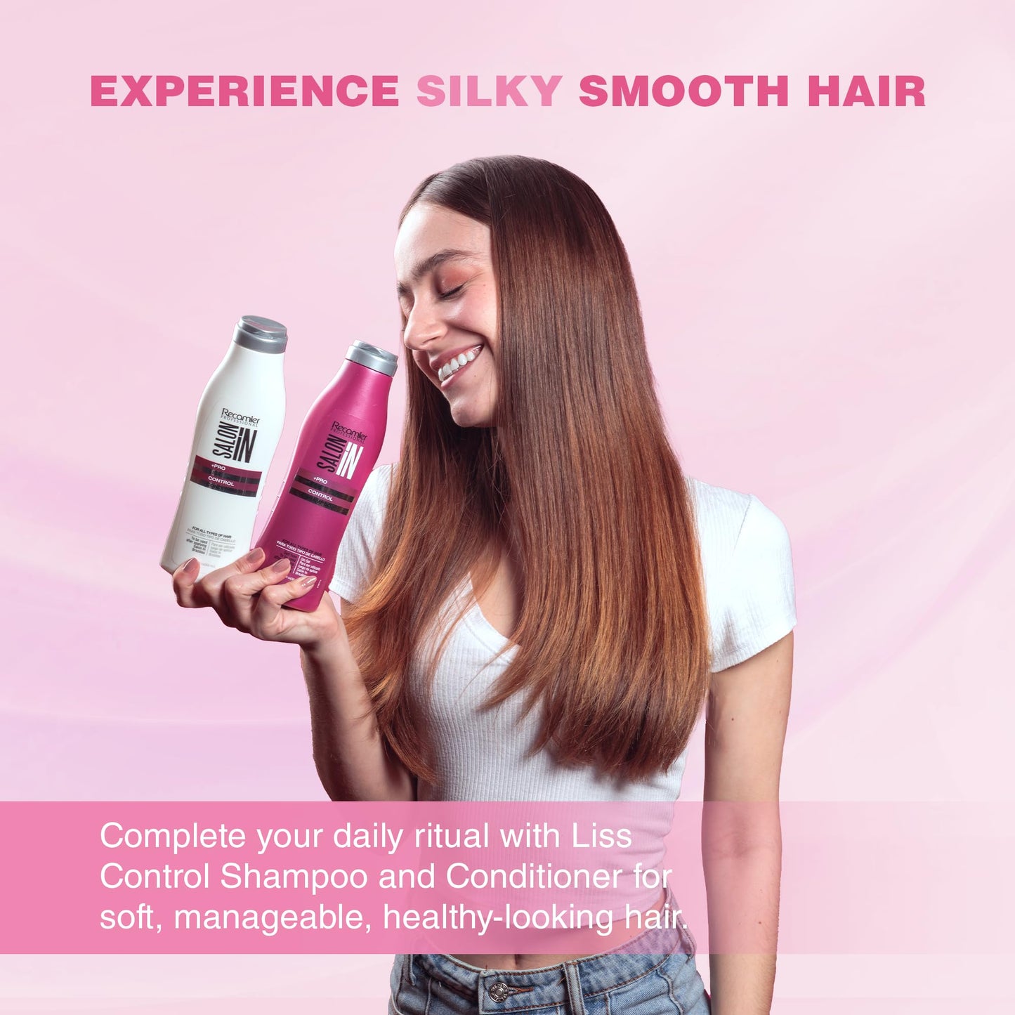 Salon In by Recamier | Liss Control Hair Conditioner Anti-Frizz | Frizz Control Hydrating Conditioner | 33.8 fl oz / 1000 ml