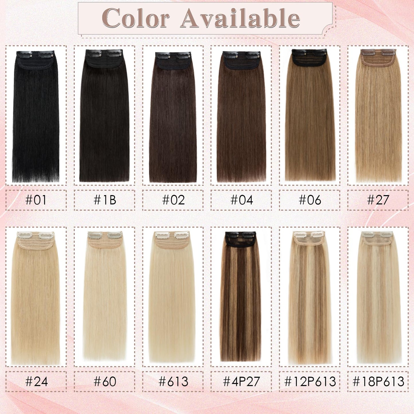 SEGO Short Clip in Hair Extensions for Women, 100% Human Hair, Mini Hairpieces with 2 Clips, Add Hair Volume and Length, 2 Pcs, 6 Inch, 20g, Platinum Blonde
