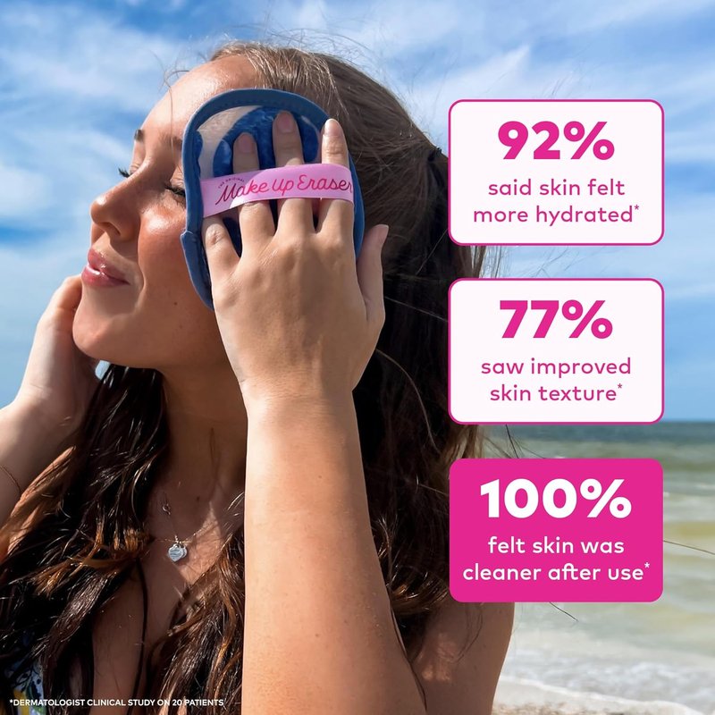 MakeUp Eraser 7-Day Set - Effortlessly Remove All Makeup with Water | Coastal Cowgirl, 7ct