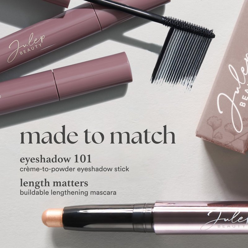 Julep Eyeshadow 101 Cream-to-Powder Waterproof Eyeshadow Stick – Putty Matte – Long-Lasting, Buildable, Crease-Proof, Cruelty Free, Matte Finish with Built-In Smudger