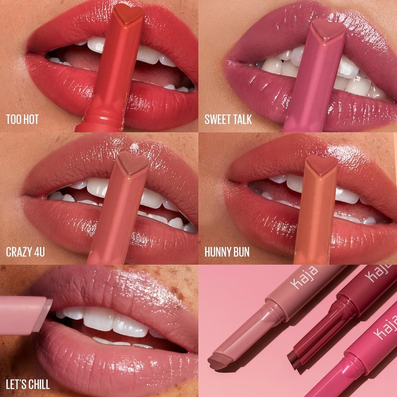 Kaja Lip Gloss - Heart Melter | High-Shine Bubblegum Pink Moisturizer, 0.04 Oz