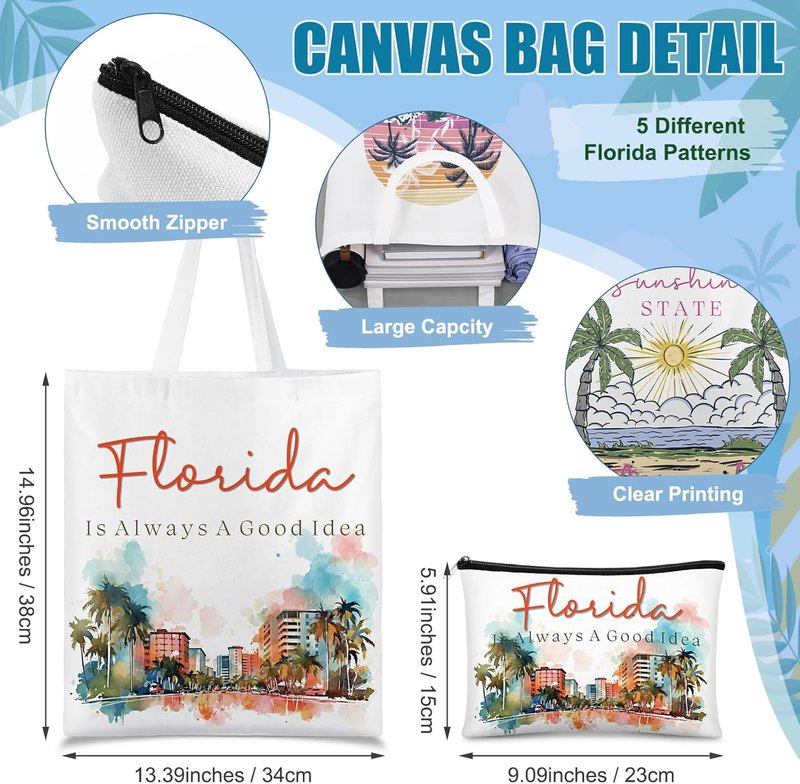 Souvenir Tote Bag - New York, Chicago, Seattle & More | Travel-Ready Design