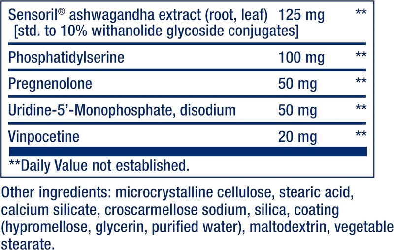 Cognitex® Elite Pregnenolone Supplement - Enhance Attention, Focus & Memory | 60 Gluten-Free Tablets
