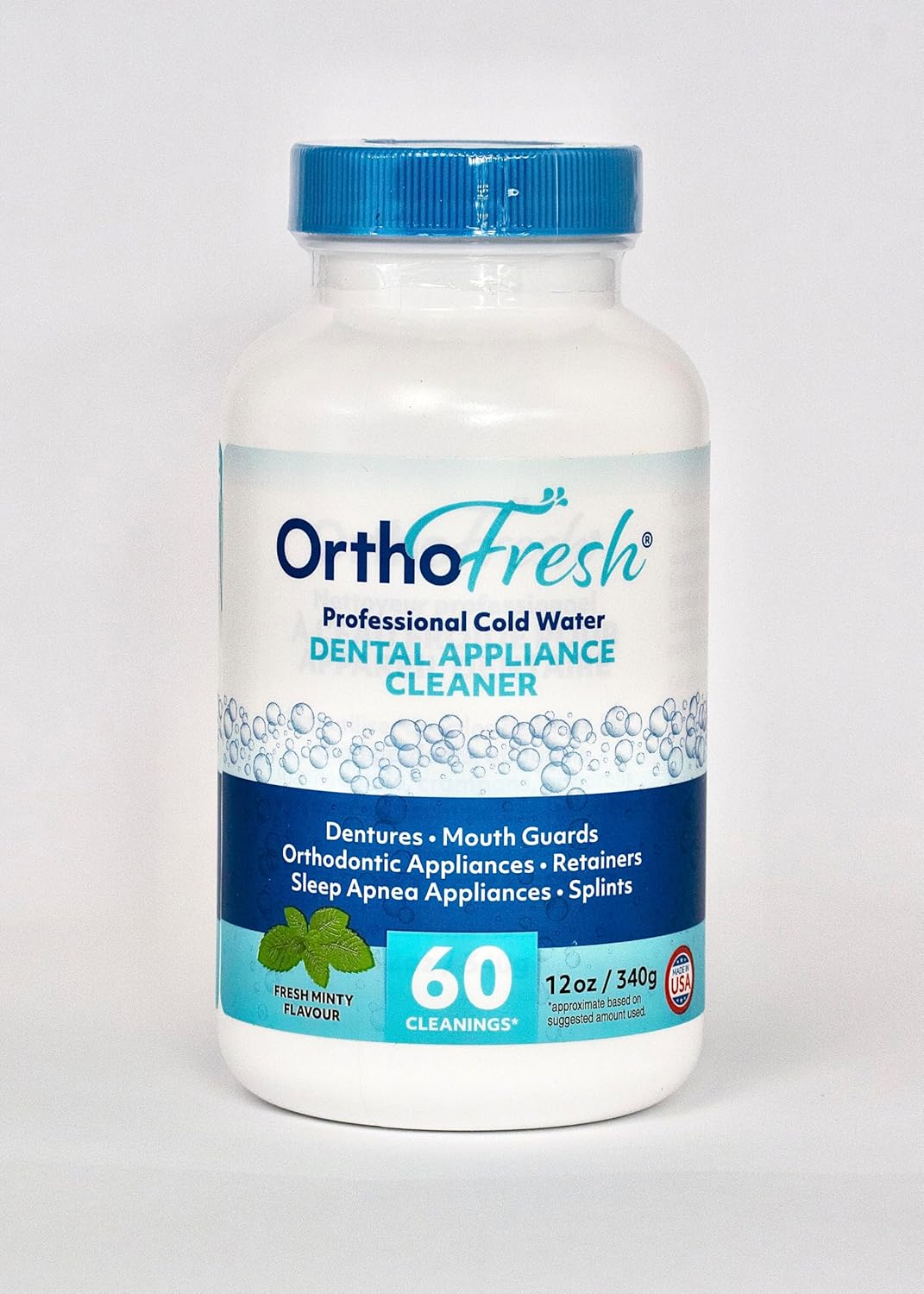 OrthoFresh Dental Appliance Cleaner - Professional Cold Water Formula for Effective Cleaning