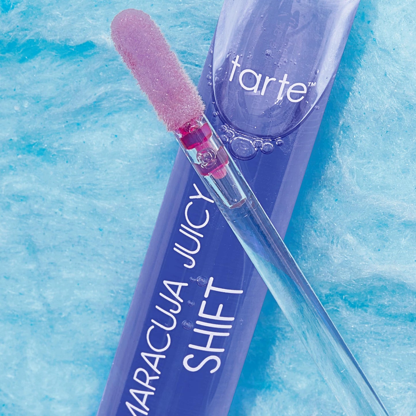 tarte maracuja juicy lip & cheek shift – pH-Powered Lip Gloss Balm with Vitamin E & Hyaluronic Acid for Smooth, Moisturized Lips & Cheek Tint Blush, Vegan & Cruelty-Free, full size, cotton candy