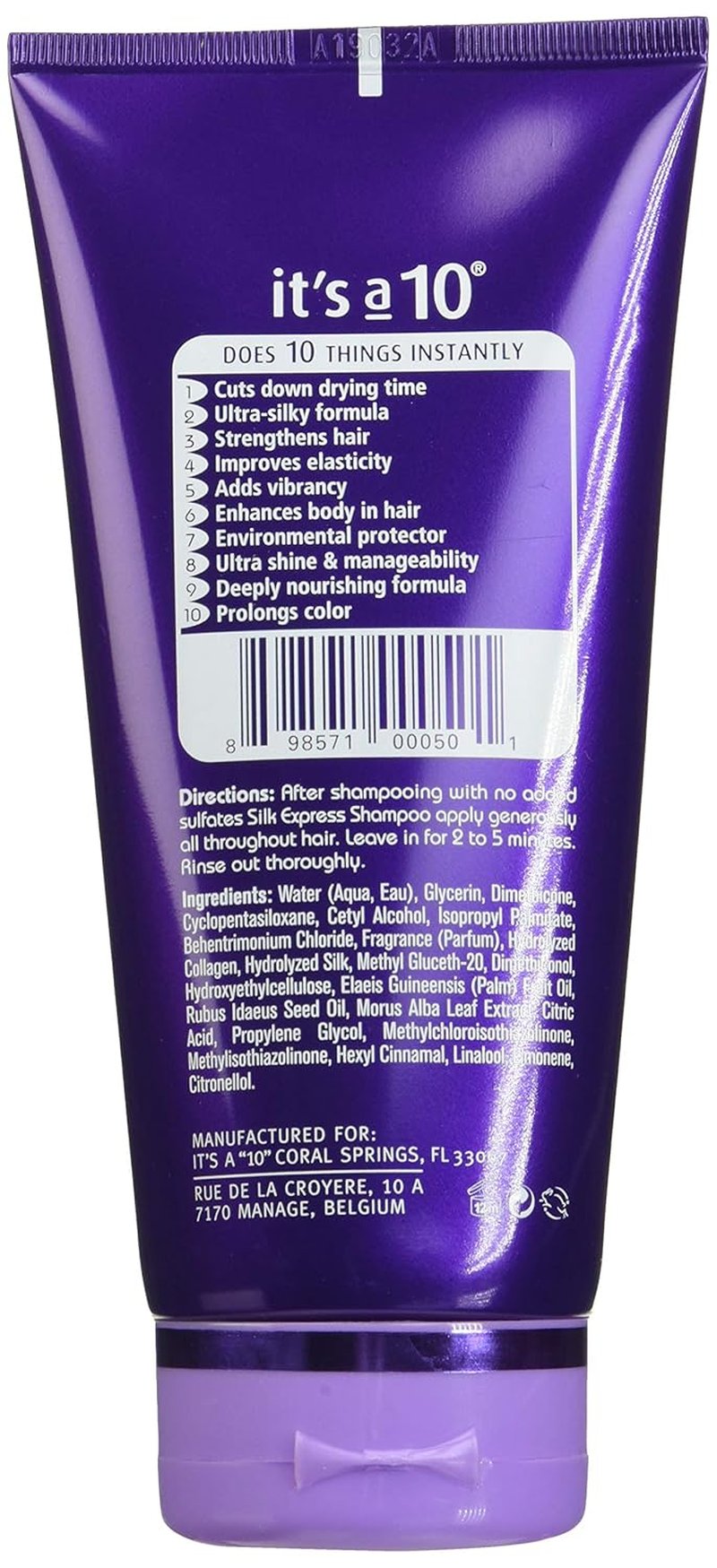 It's A 10 Silk Express Miracle Conditioner - Unisex Silk Formula | 5 Oz (Pack of 2)