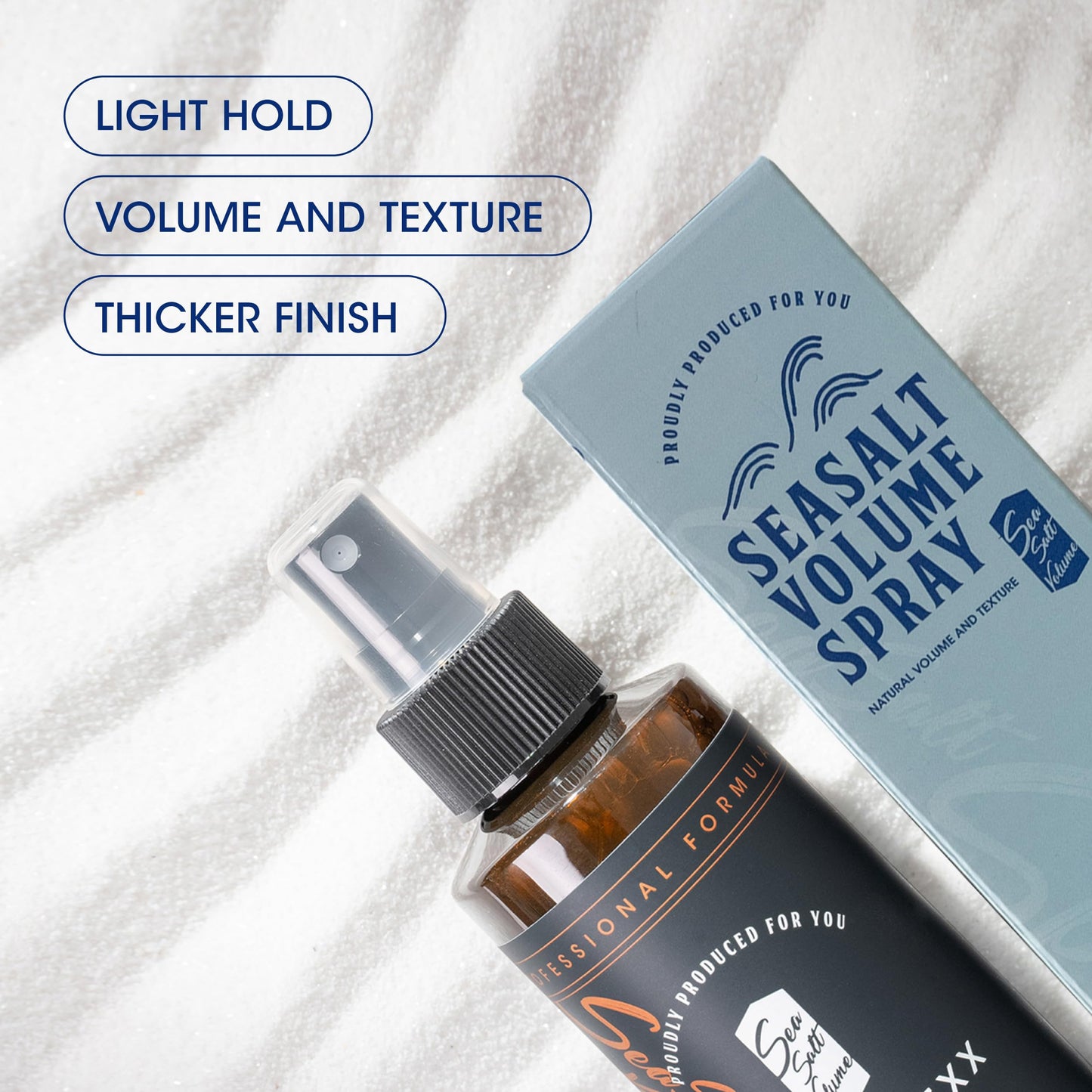 Hairplexx Sea Salt Volume Hair Spray for both Men and Women, Natural Thick and Volumizing Hair Look with Matte Finish and Natural Hold, Paraben Free (6.76 Fl Oz (Pack of 2), Ocean Fresh)