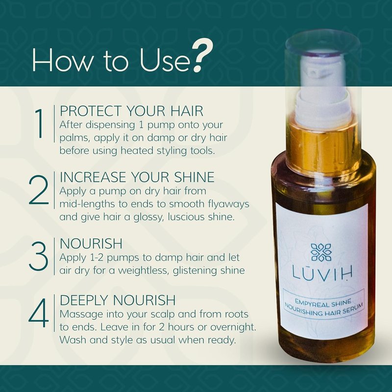 Empyreal Shine Hair Serum - Ayurvedic Growth & Hydration with Ashwagandha, Amla & Rosemary Oils | 50 mL
