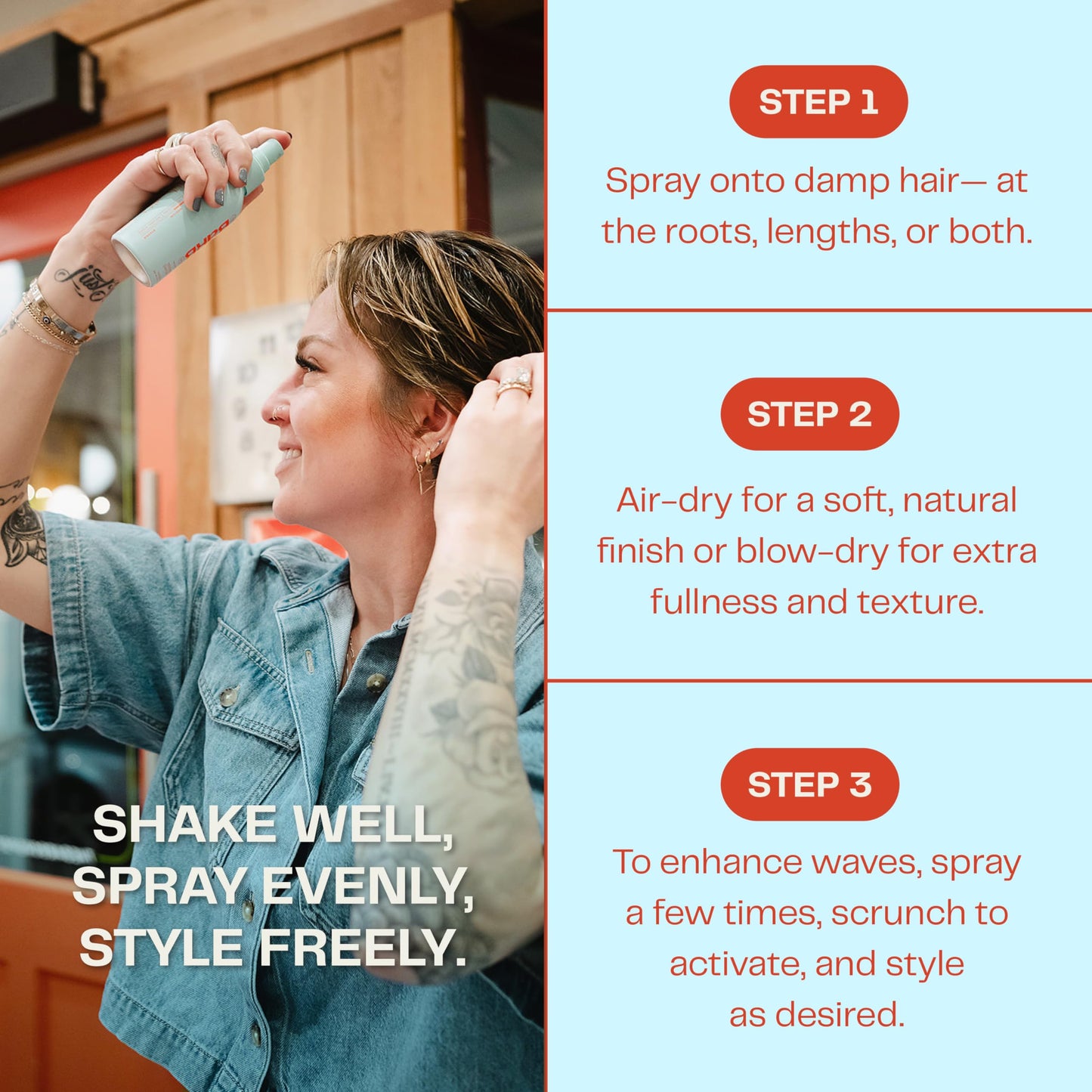 Barb Sea Salt Spray for Hair - Texturizing Beach Wave Spray for Thin and Thick Hair - Soft Matte Finish, Light Hold - Original Scent - 4 oz