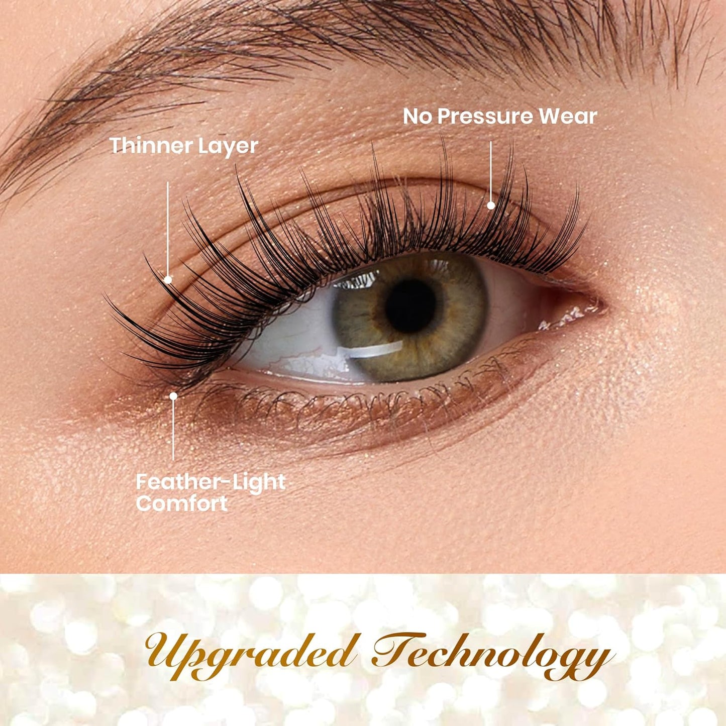 Beetles Christmas Lash Clusters Kit - DIY Eyelash Cluster Set with Bond, Seal & Remover | 3 Styles + 1 Holiday Style
