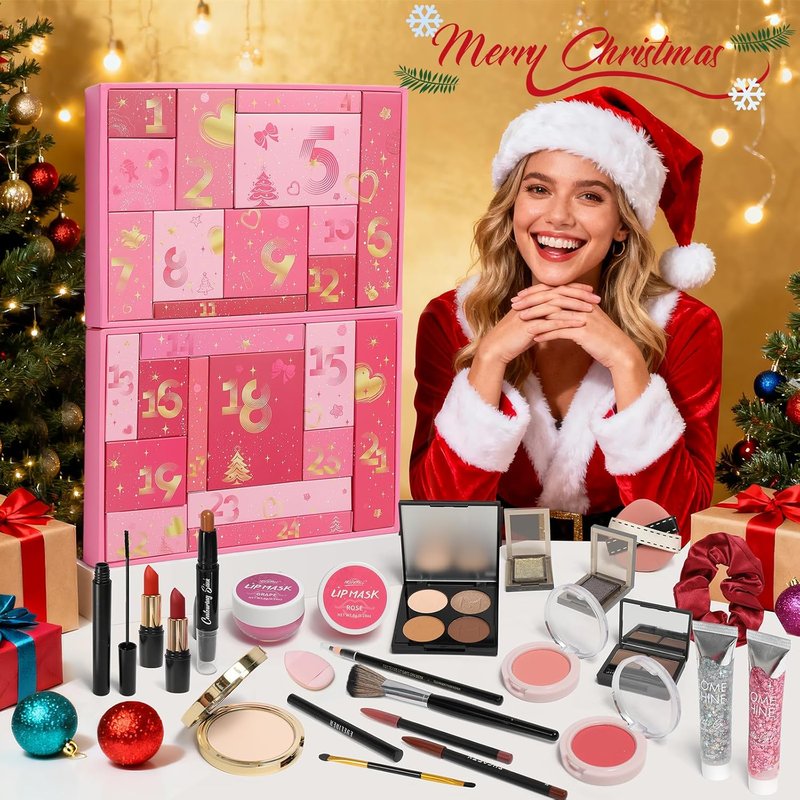 Makeup Advent Calendar 2025 - 24 Days of Beauty Gifts for Women & Teens | Perfect for Christmas & Special Occasions