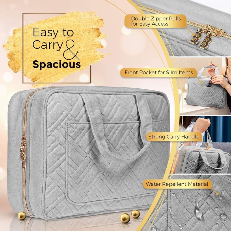 Large Hanging Travel Toiletry Bag for Women - Makeup & Bathroom Organizer | Versatile Accessories & Essentials