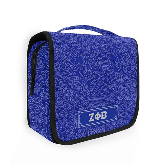 Bad Bananas BBGreek Zeta Phi Beta Official Vendor - Toiletry Travel Bag Organizer - Zeta - Sorority Paraphernalia