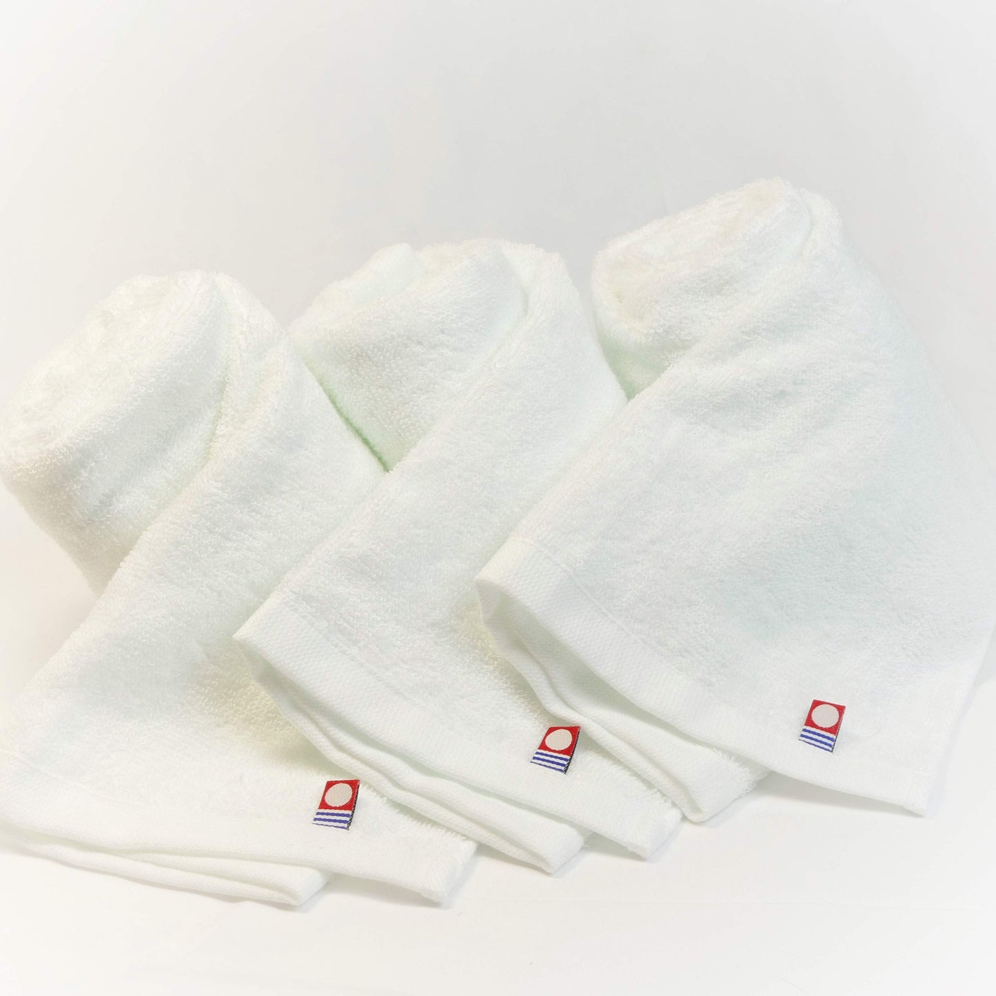 TSマネジメント Soft Airy Washcloths 100% Cotton White 13" x 30" Sets of 1, 3, 5 and 10 Towels Made in Imabari Japan (3)