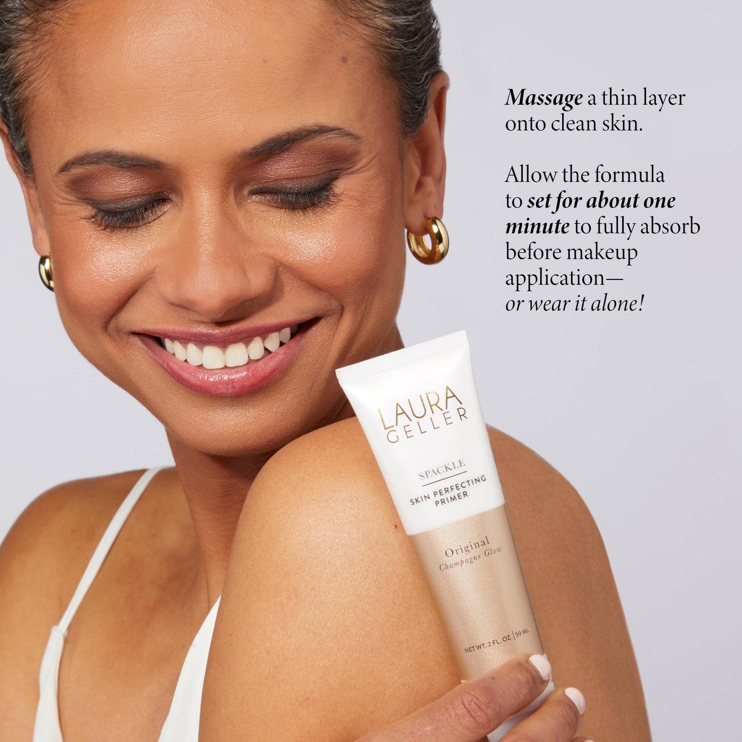 LAURA GELLER NEW YORK Spackle Duo: Spackle Super-Size Skin Perfecting Makeup Primer - Hydrate + Champagne Glow