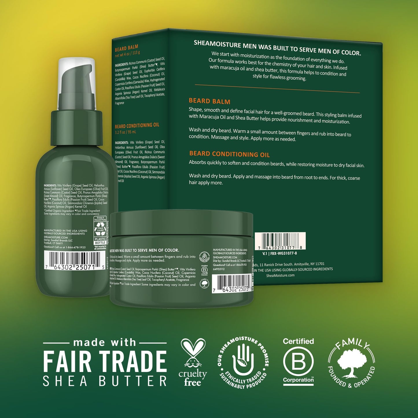 SheaMoisture Beard Kit (Oil & Balm), Gifts for Men