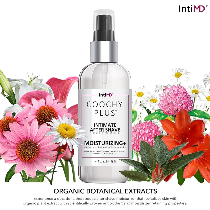 IntiMD Coochy Plus Intimate After Shave Mist & Pre-Shave Oil Kit - HydroLock Moisturizer for Razor Burn & Ingrown Hair Relief
