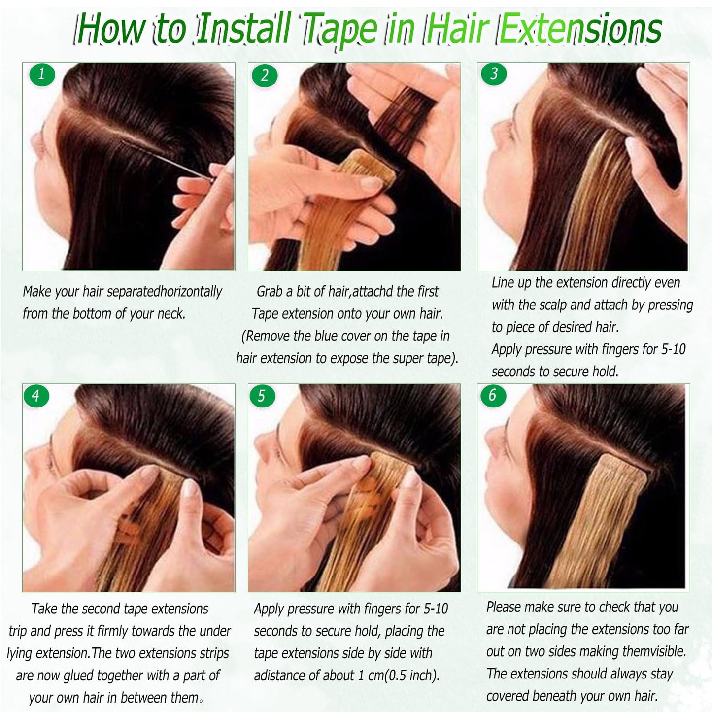 Deep Wave Tape in Hair Extensions Human Hair,20 Inch Black Hair Extensions Real Remy Human Hair Curly Tape ins for Black Women,20pcs Double Sided Invisible Tape Hair Extension 50g/pack