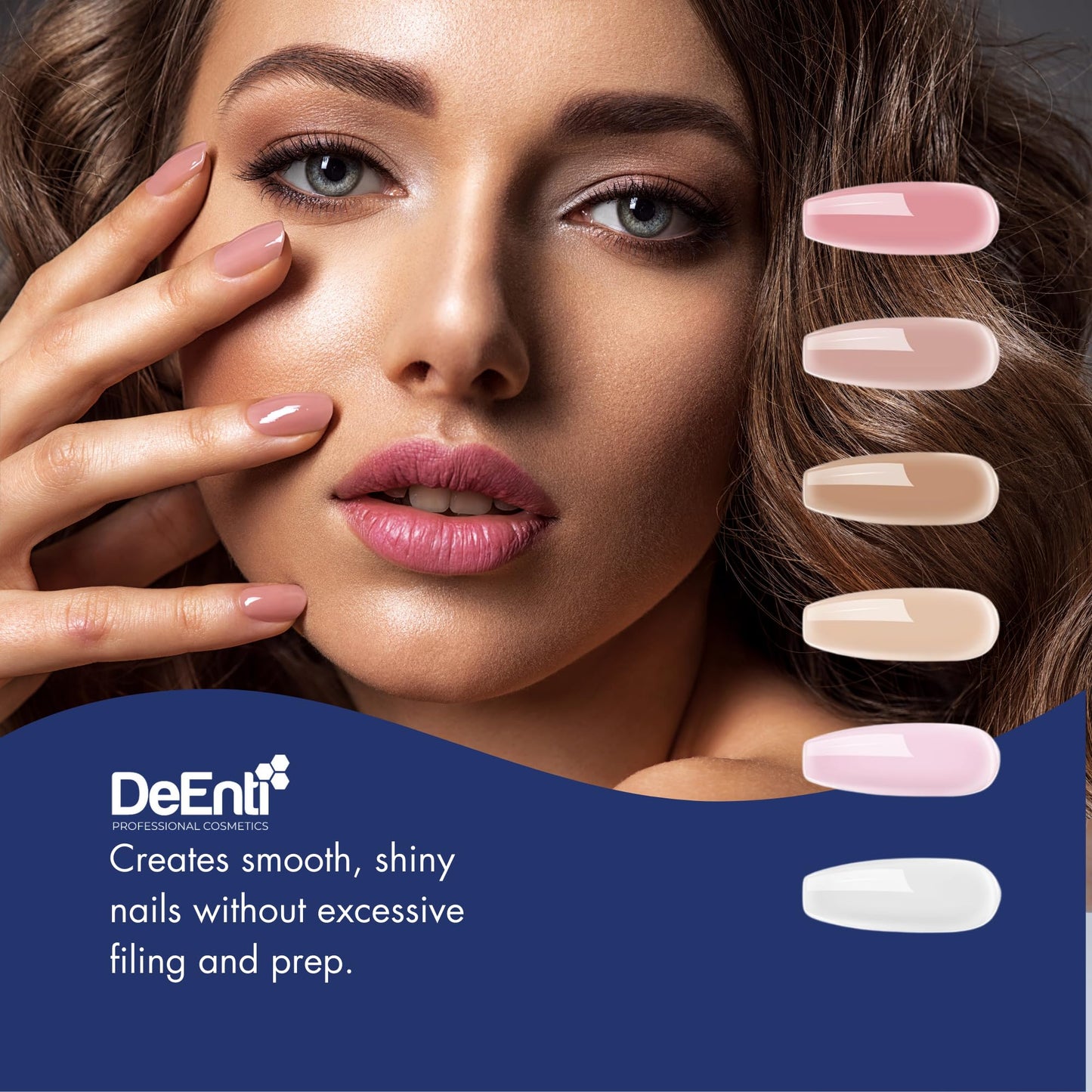 DeEnti Acrylic Nail Powder - 2oz Cover Pink|Professional Grade, Bubble-Free Acrylic Powder for Nails | Long-Lasting, Chip-Resistant Nail Acrylic Powder for Carving, Extensions & Fake Nails