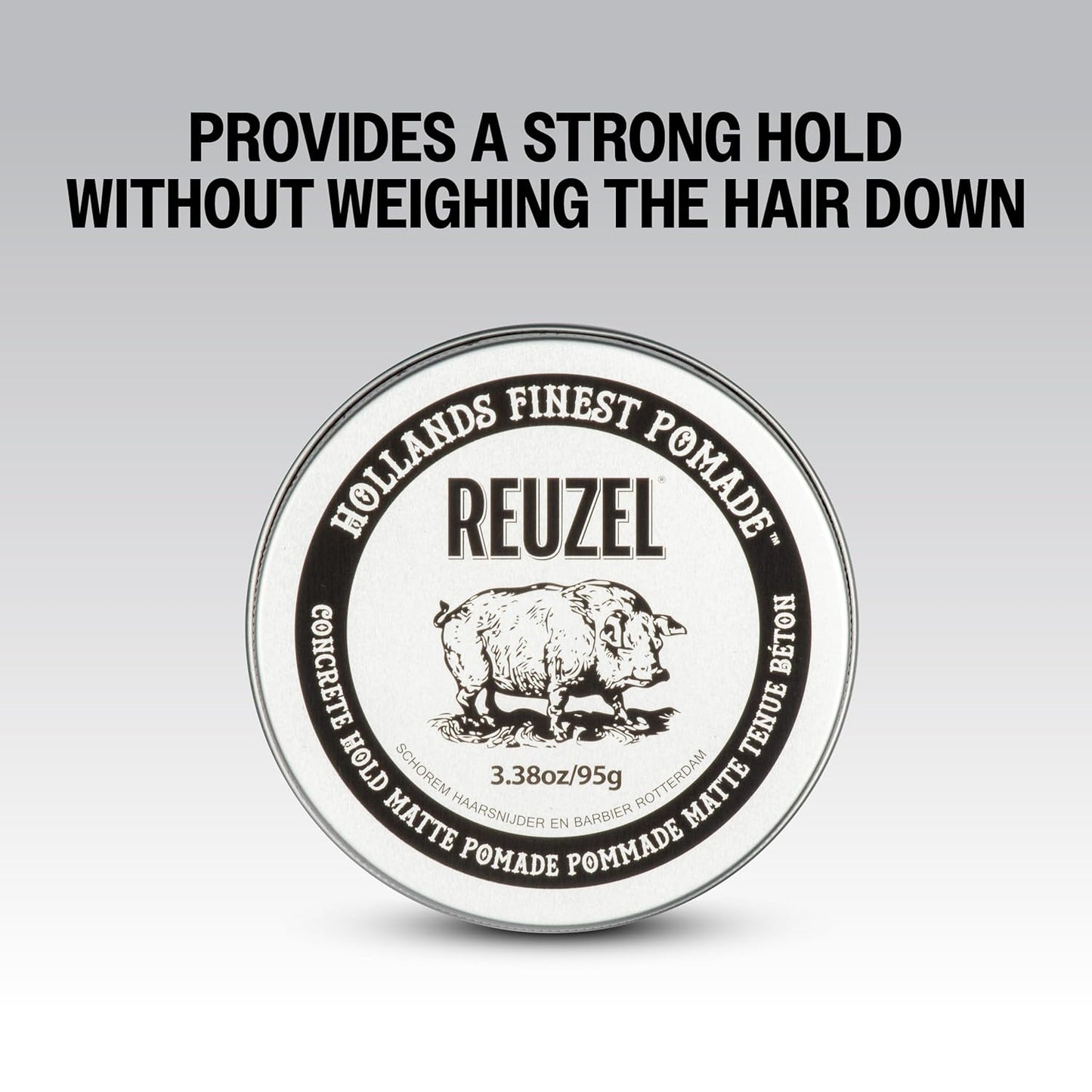 Reuzel Extreme Hold Matte Pomade | Strong All-Day Hold, Water Soluble, No Shine, Easy Wash Out