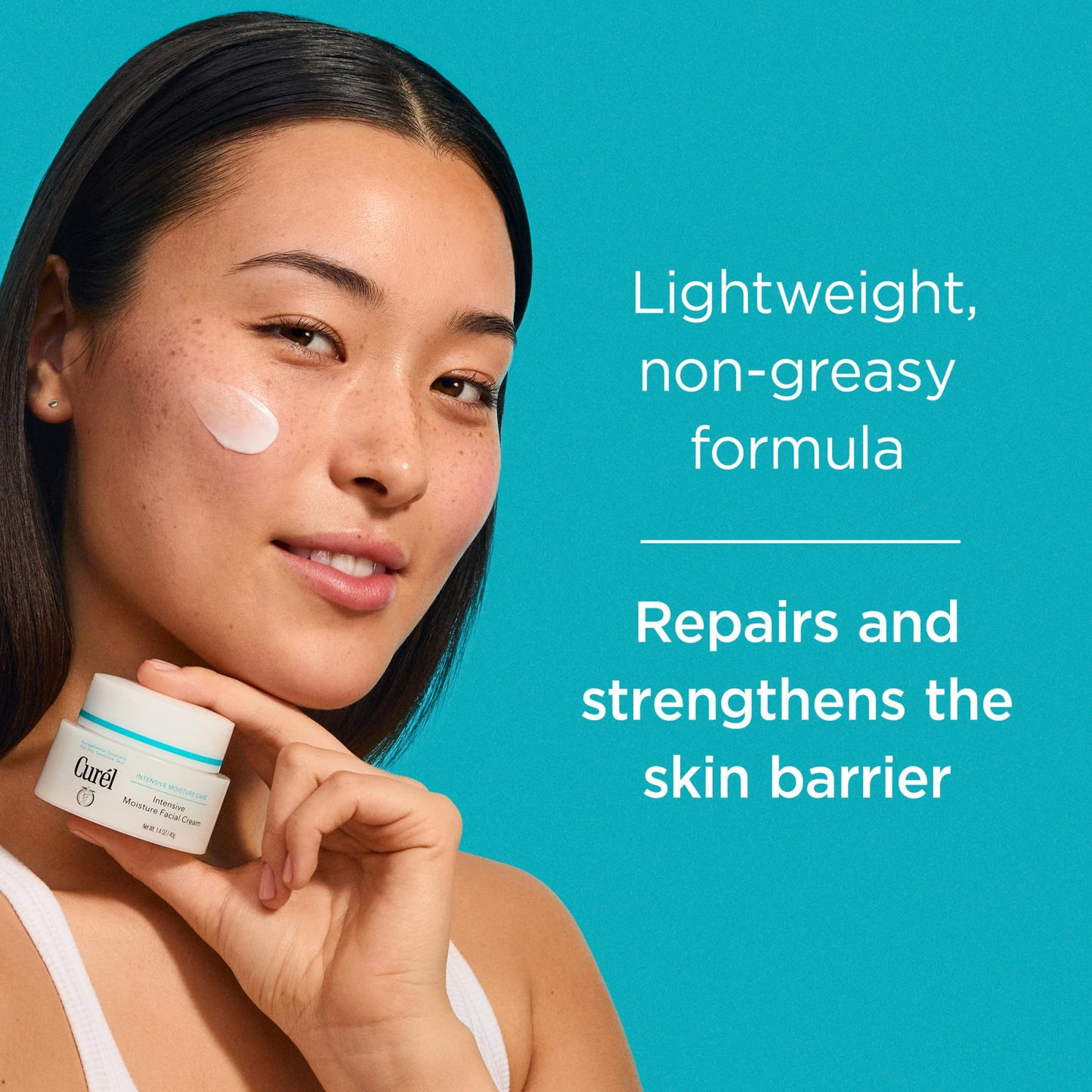 Curel Japanese Skin Care Intensive Face Moisturizer Cream, Hydrating Face Lotion for Dry to Very Dry Sensitive Skin, Anti-Aging, Fragrance-Free, Anti-Wrinkle Japanese Skin Care, 1.4 Oz