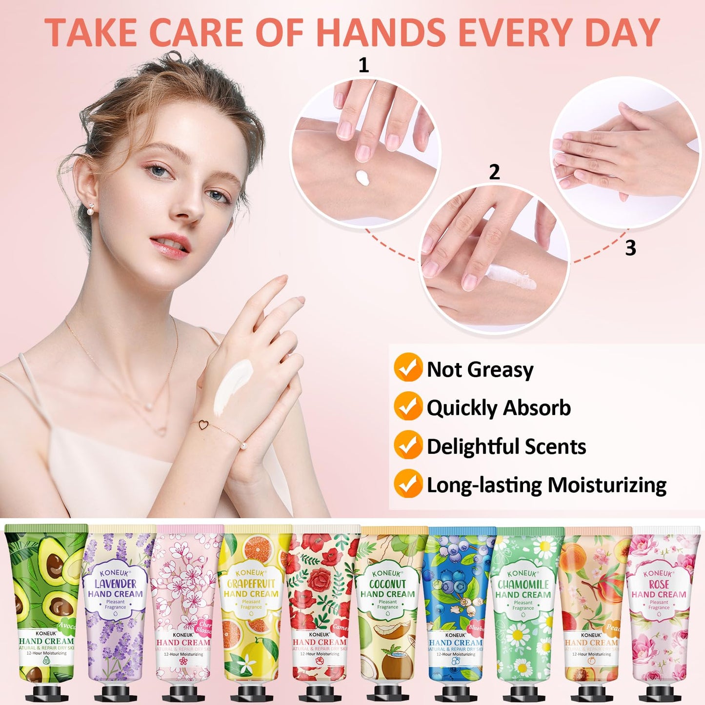 80 Pack Hand Cream Set for Dry Cracked Hands, Bulk Hand Lotion Travel Size for Thank You Gifts, Mini Hand Cream for Teacher Appreciation Gifts, Birthday Gifts and Bridal Shower Gifts for Guests