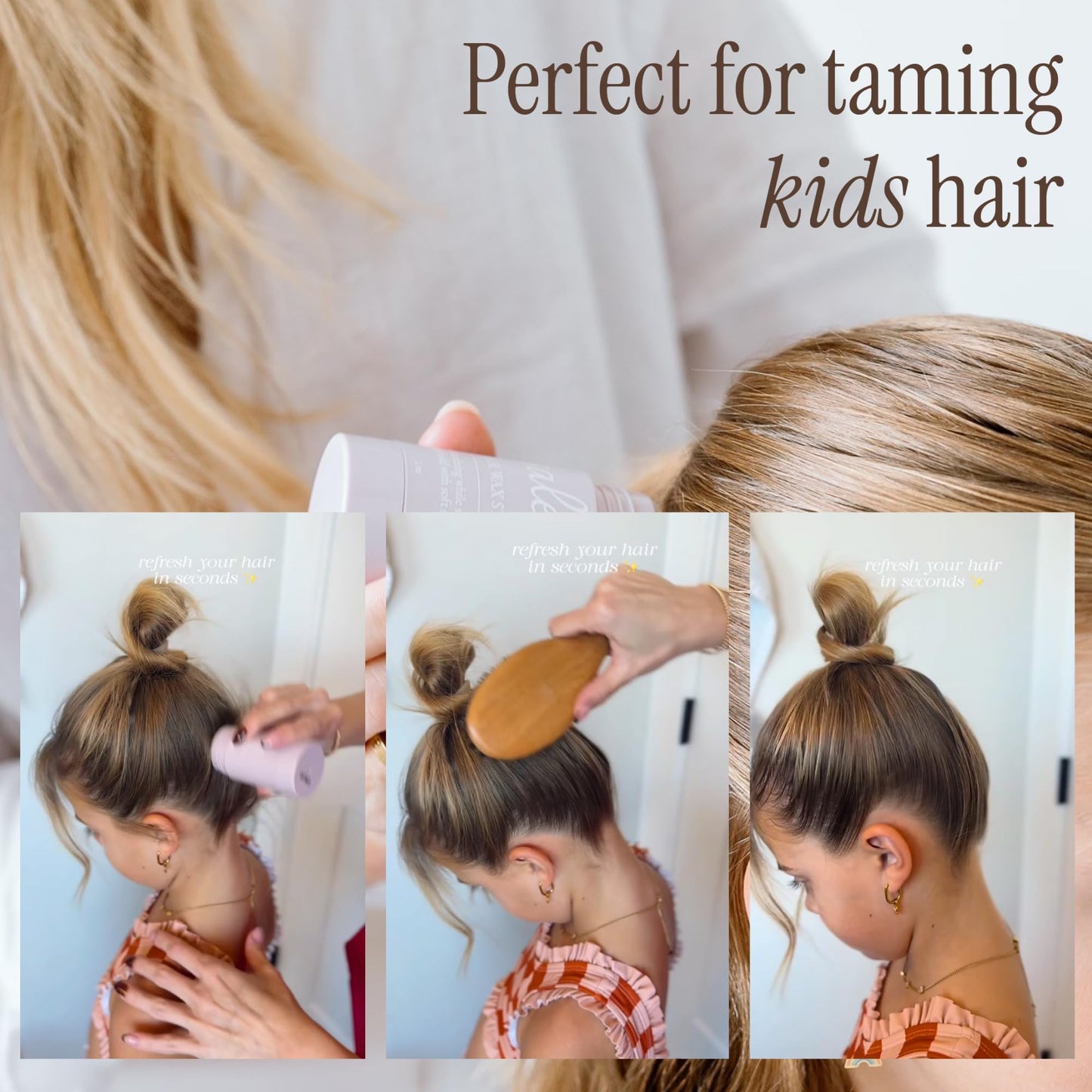Salée Hair Wax Stick | For All Day Hold Slick Back Ponytails, Taming Flyaways, Frizz Tamer | No Residue, Non-Toxic Clean Ingredients | For Women & Girls