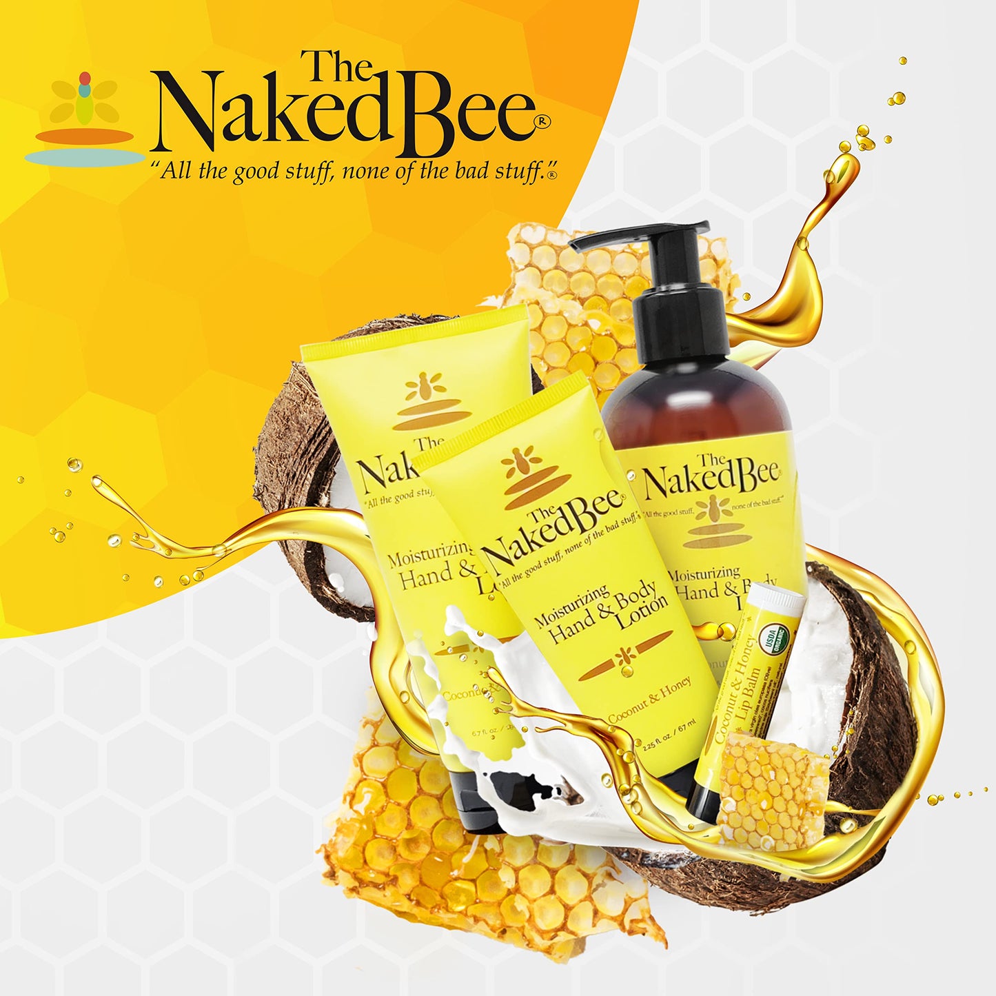 The Naked Bee Orange Blossom Honey Hand Salve (1.5 Oz) - 3 Pack