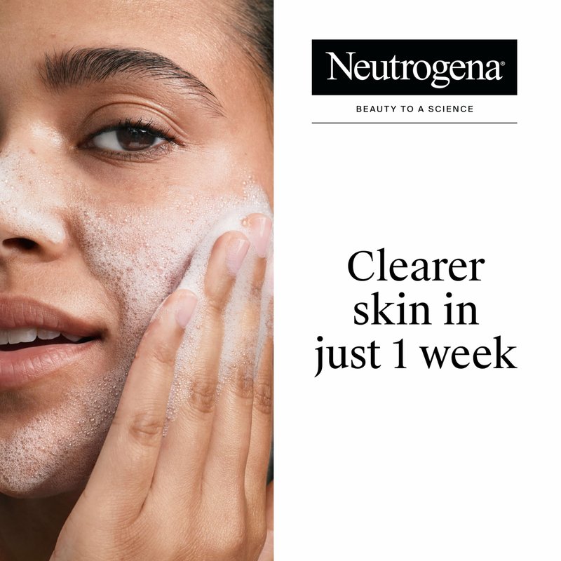 Neutrogena Oil-Free Pink Grapefruit Pore Cleansing Acne Wash and Daily Liquid Facial Cleanser with 2% Salicylic Acid Acne Medicine and Vitamin C, Twin Pack, 9.1 fl. oz, 2 Pack