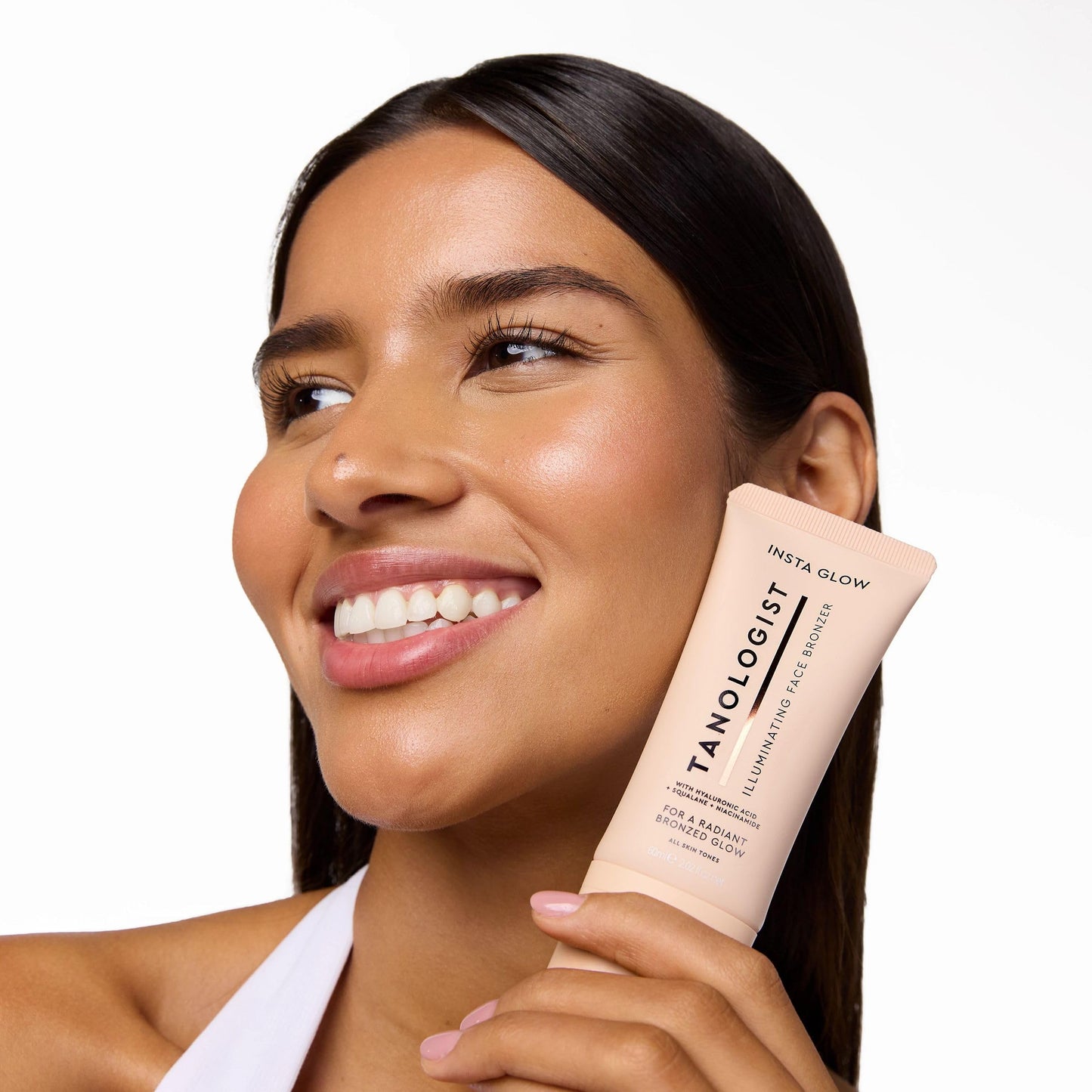 Tanologist Insta Glow Face Bronzer, Illuminating Cream Bronzer for Instant Radiant Glow, Lightweight, Blendable Formula for All Skin Tones, Vegan, 2.02 fl oz/60 ml Tube