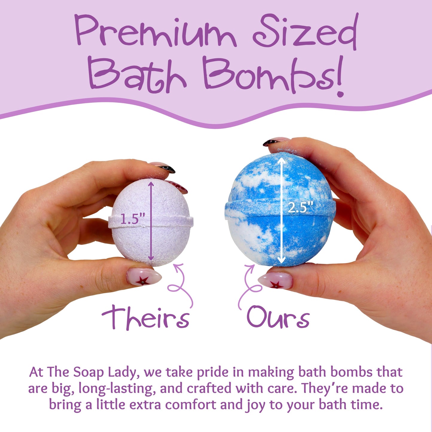 The Soap Lady Bath Bombs - Citrus Grove, Grapefruit, Lemon Lime, & Satsuma - 4 Pack