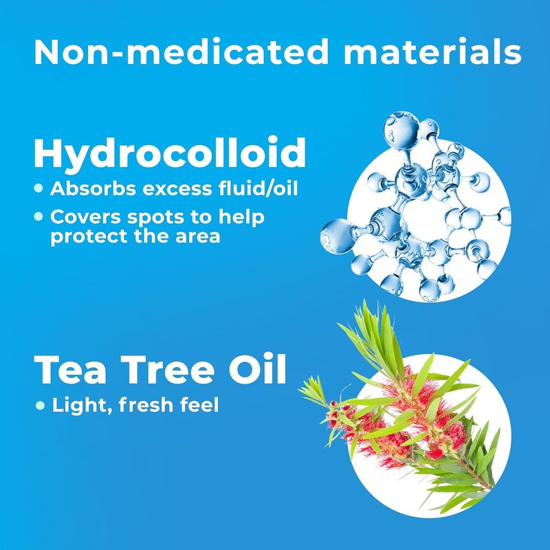 PatchRx Pimple Patches - Hydrocolloid Acne Treatment with Tea Tree Oil | 500 Count Dots for Face