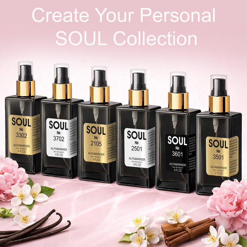 ALFAMARKER SOUL № 2601 Ephiria – Perfume for Women | Long Lasting Eau de Parfum Spray 4.0 Fl Oz / 120ml | Boutique-Inspired Oriental Floral Women’s Fragrance