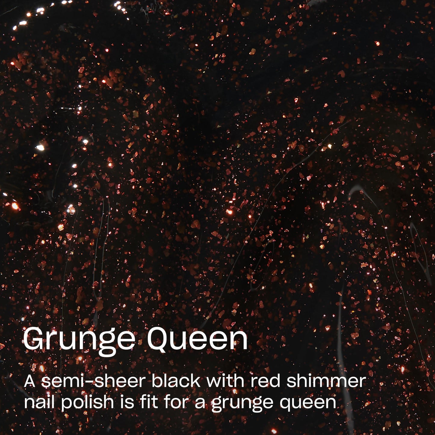 OPI Nail Lacquer Grunge Queen | Semi-Sheer Dark Red-Copper Shimmer Neutral Crème Chip Resistant Nail Polish | What's Your Mani-tude | Fall 2025