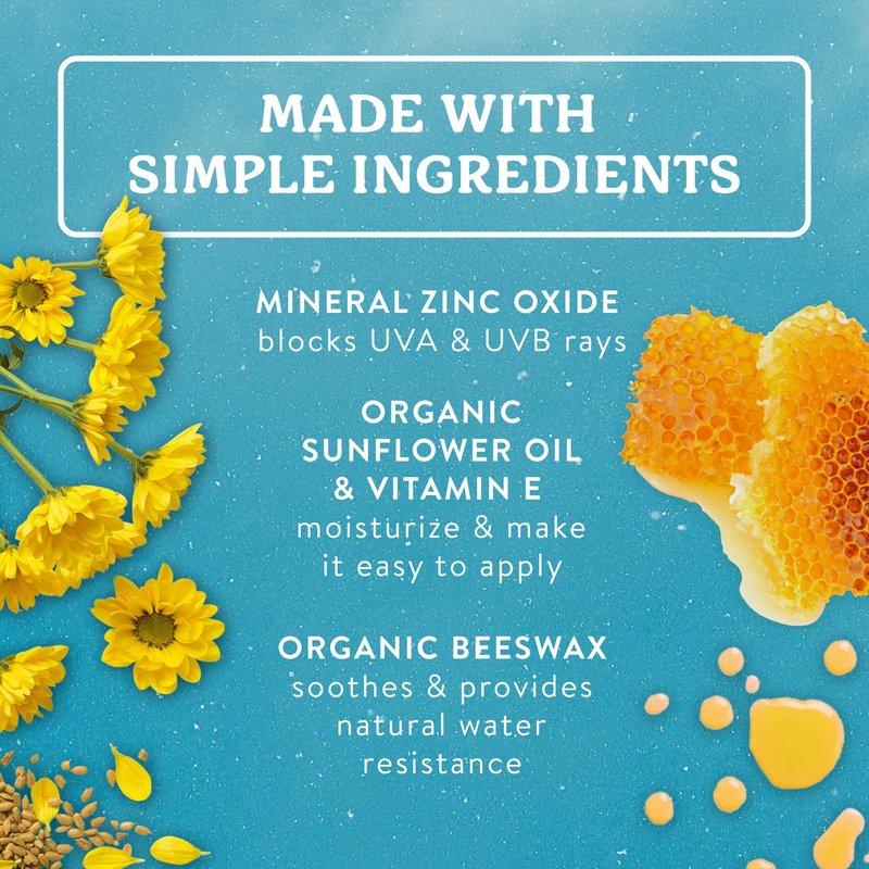 Badger Mineral Sunscreen Combo, SPF 30 Cream & SPF 35 Face Stick, Organic Ingredient with Mineral Zinc Oxide, Unscented Reef Safe Sunscreen Set, Broad Spectrum, Water Resistant, 2-Count