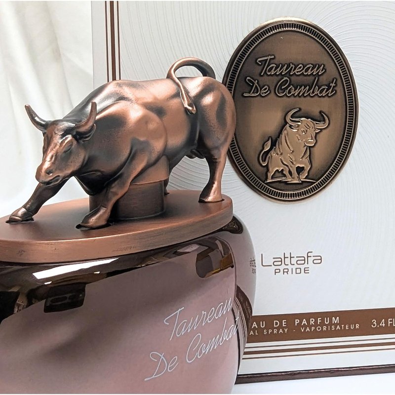 Lattafa Pride Taureau De Combat Eau de Parfum Spray - Bold Amber, Tobacco & Vanilla Fragrance | Long-Lasting Warm Spicy Scent - 100ml (3.4 oz)