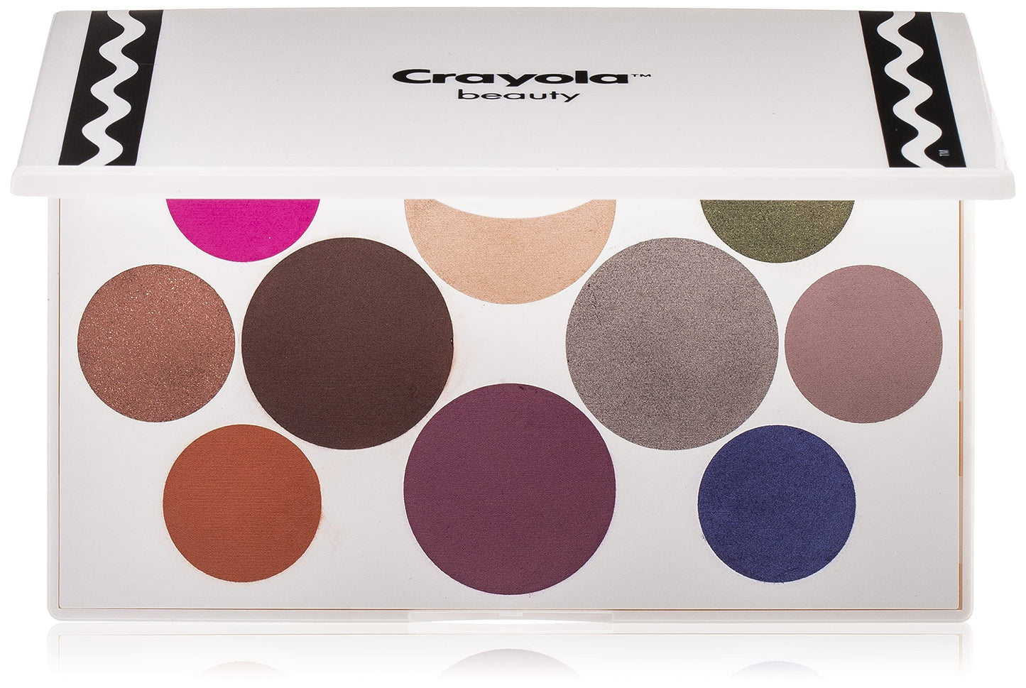 Crayola Beauty - Eyeshadow Palette - 10 Creamy Matte & Metallic Shades - Long-lasting, Blendable, Highly Pigmented Color, Velvety Finish - Talc Free Formula & Vegan Friendly - Tropical - 0.63 Ounce