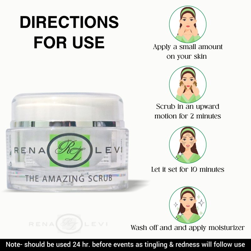 Natural Microdermabrasion Face Scrub and Skin Exfoliator
