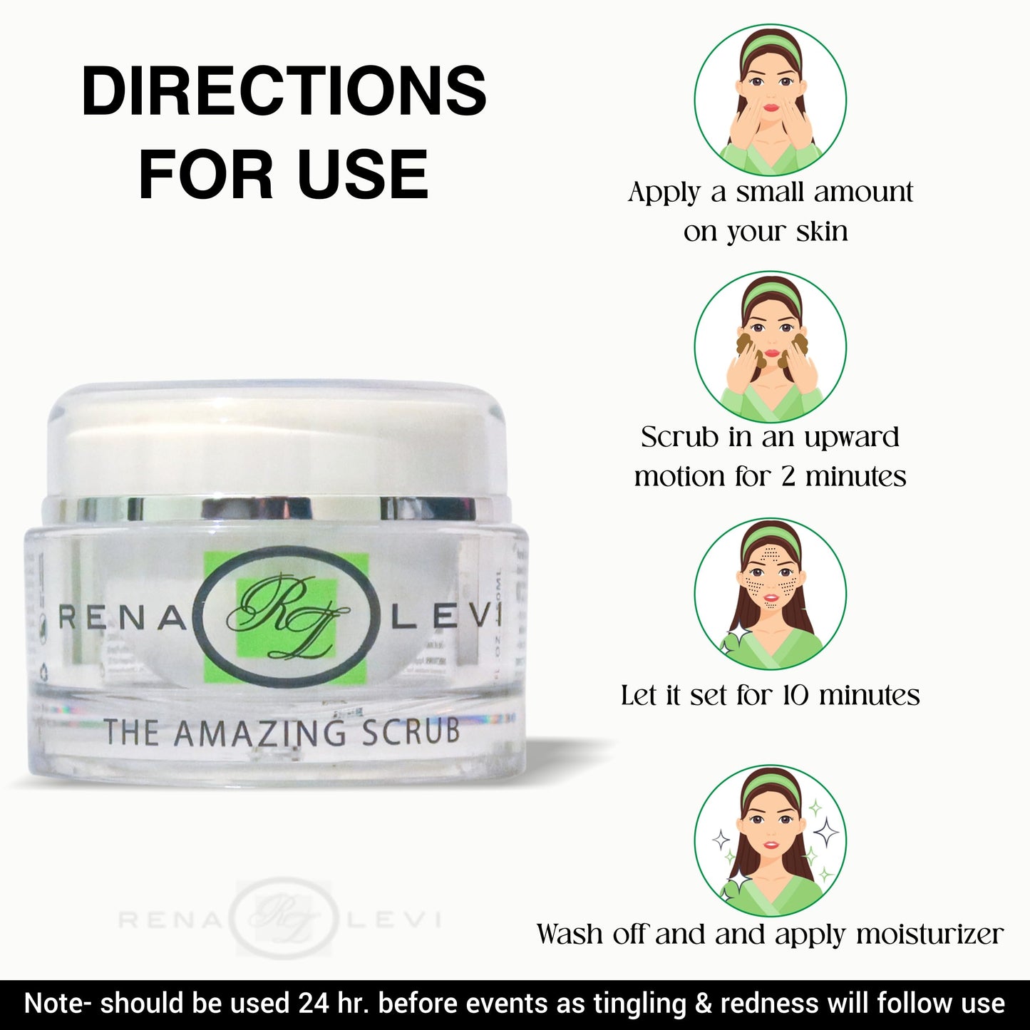 Natural Microdermabrasion Face Scrub and Skin Exfoliator