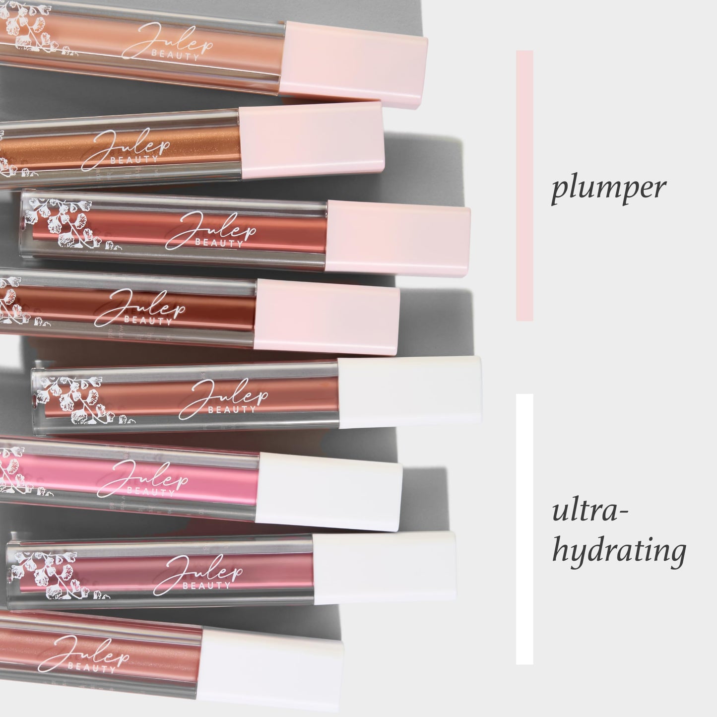 Julep So Plush Hydrating Lip Gloss – High-Shine, Non-Sticky Lip Color - Vitamin E for Soothing & Repair – Cruelty-Free, Moisturizing Gloss – Girl Crush