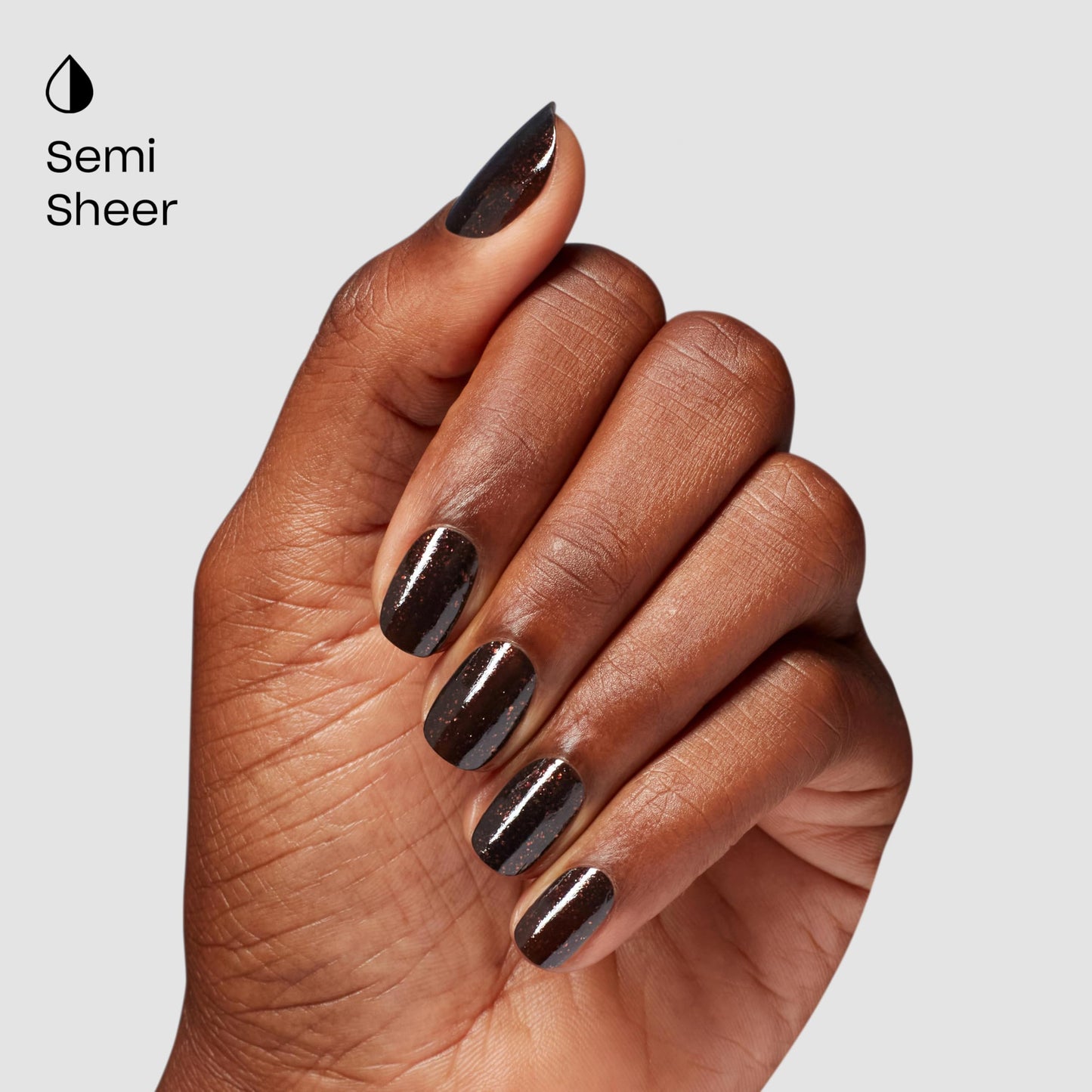 OPI GelColor Grunge Queen | Semi-Sheer Dark Red-Copper Shimmer Neutral Brown LED Cure Gel Nail Polish | Salon-Quality, Long-Lasting Wear | 0.5 Fl Oz | What's Your Mani-tude | Fall 2025